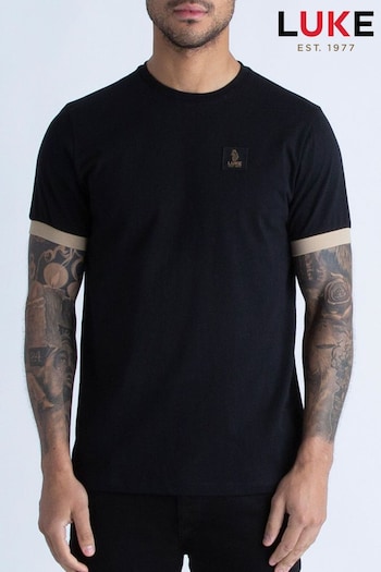 Luke 1977 Malham Black T-Shirt (357949) | £40