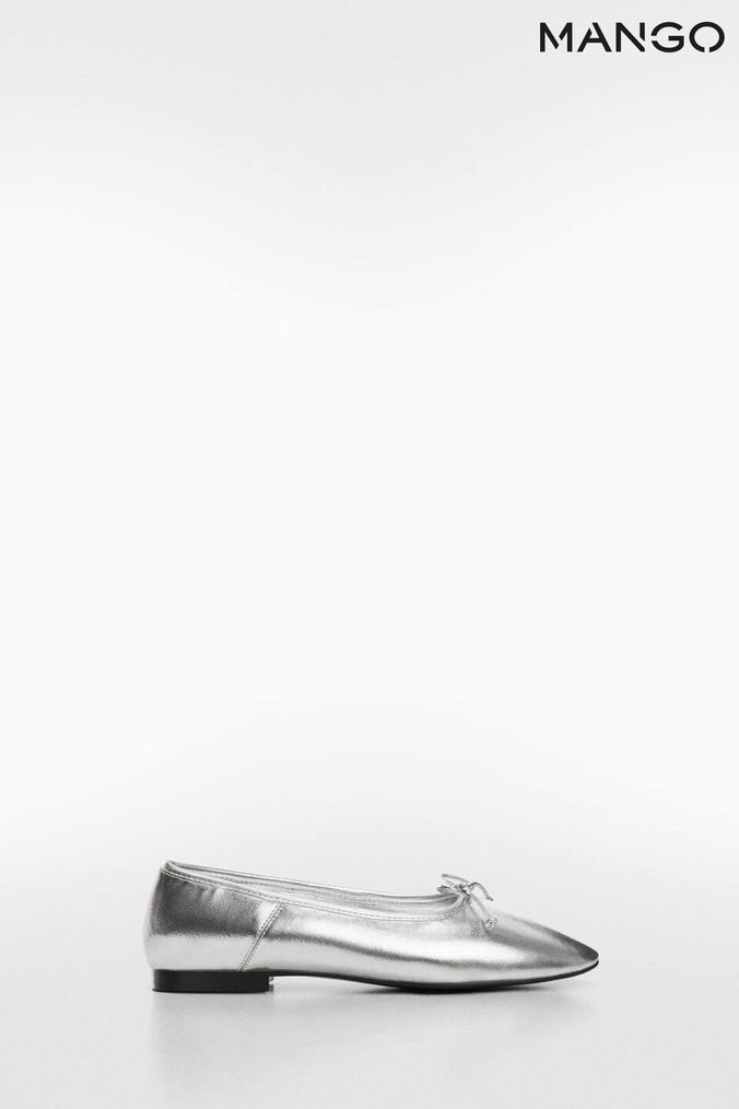 Silver Ballerina Shoes Womens Silver Ballet Pumps Next UK