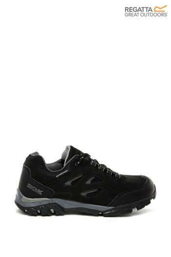 Regatta Black Holcombe Low Junior Walking Shoes (358087) | £53