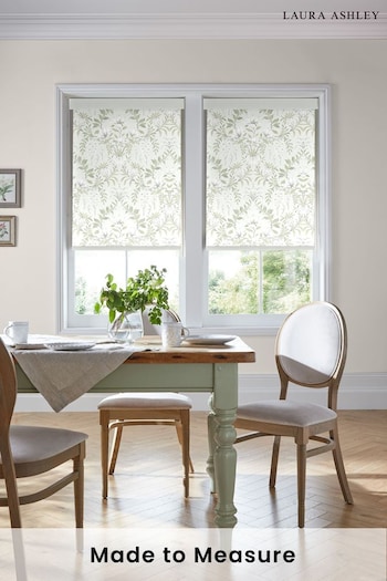 Laura Ashley Sage Green Parterre Made To Measure Roller Blind (358299) | £58