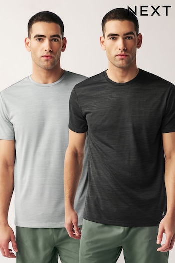 Black Active Gym and Training T-Shirts 2 Pack (359050) | £30