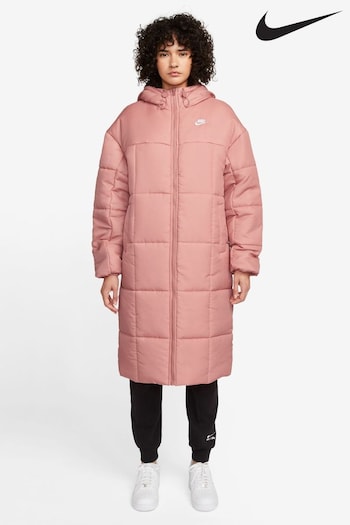 Nike Infinity Pink Therma-FIT Classic Parka Long Line Coat (360069) | £155