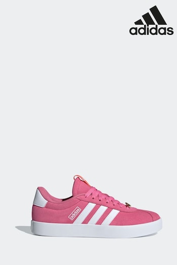 adidas color Bright Pink VL Court 3.0 Trainers (361005) | £60