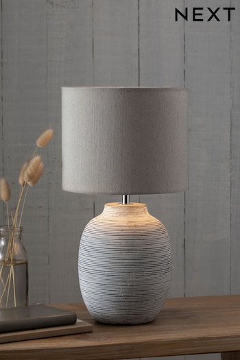 Grey Fairford Small Table Lamp (361382) | £32