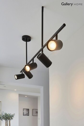 Gallery Home Black Erie 5 Bulb Ceiling Light (361415) | £146