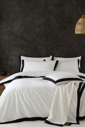 Style Sisters Cream Textured Cotton Duvet Cover Set (362125) | £50 - £80