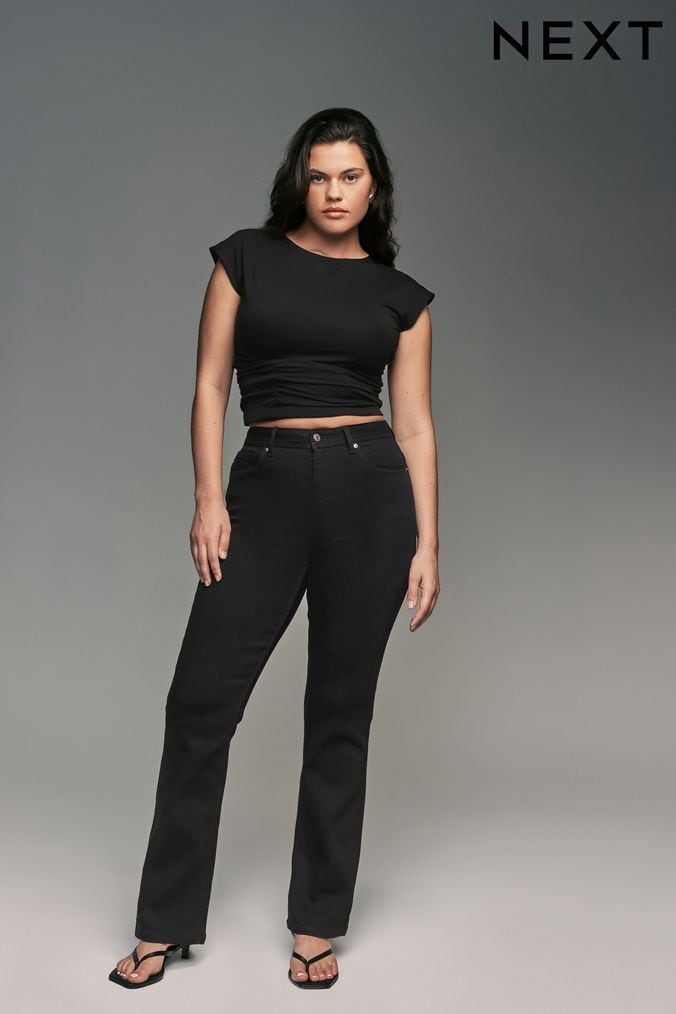 Women s Black Bootcut Jeans Next Official Site