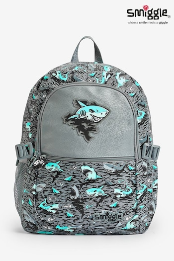 Smiggle Grey Wild Side Classic Attach Backpack (362294) | £42