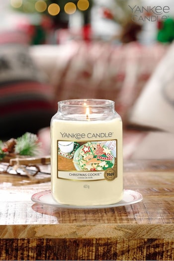 Yankee Candle Yellow Classic Large Jar Christmas Cookie Scented Candle (363258) | £25