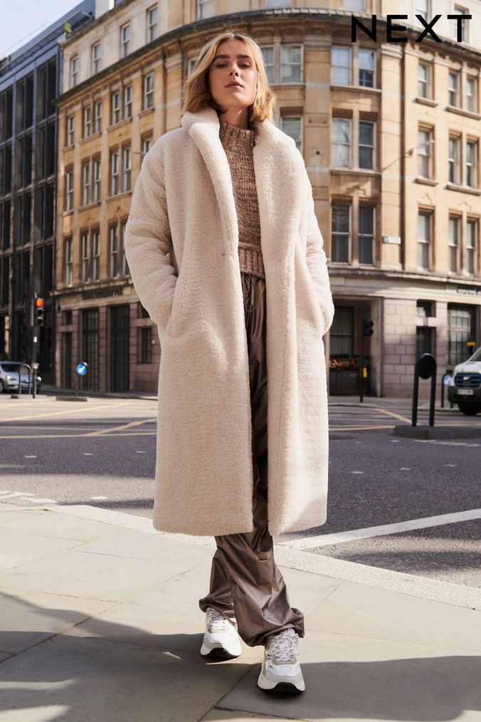 Borg clearance coat long