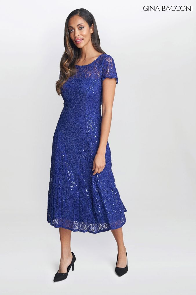 Gina bacconi store denise lace dress