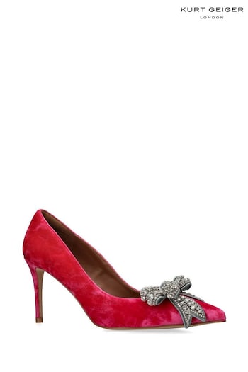 Kurt Geiger London Pink Belgravia Bow Shoes (364641) | £189