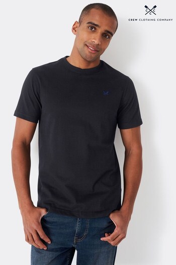 Crew Clothing Company Cotton Classic Black T-Shirt (365321) | £25