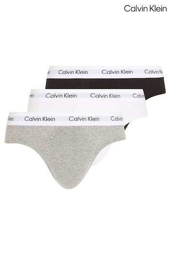 Calvin glimmer Klein Cotton Stretch Hip Briefs 3 Pack (365342) | £42