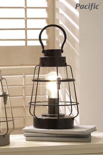 Pacific Black Lantern Table Lamp (366577) | £57