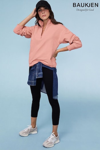 Baukjen Pink Brooklyn Organic Zip Sweatshirt (366644) | £99
