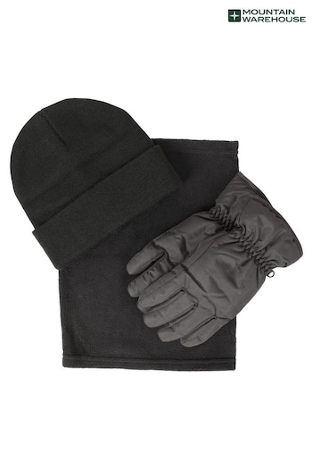Mountain Warehouse Black MCQs Snow Accessories Set (366778) | £35