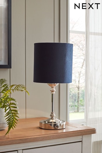 Chrome Burford Rechargeable Table Lamp (366909) | £45