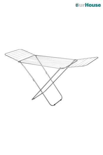Our House Grey Winged Clothes Airer (366927) | £17