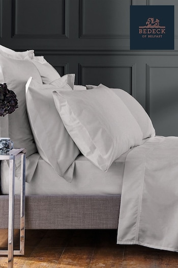 Bedeck Of Belfast Silver 1000 Thread Count Egyptian Cotton Sateen Large Housewife Pillowcase (367247) | £33