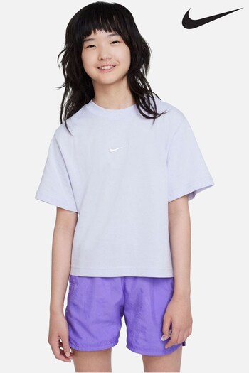 Nike Lilac Purple Oversized Essentials Boxy T-Shirt (367279) | £20