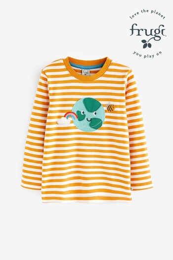 Frugi Yellow Switch Discovery Applique Top (367423) | £11 - £13