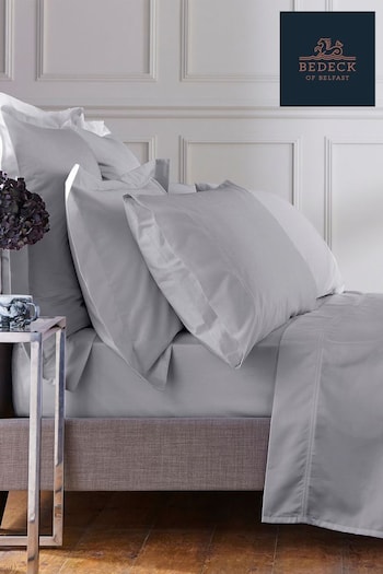 Bedeck Of Belfast Silver 1000 Thread Count Egyptian Cotton Sateen Oxford Pillowcase (367695) | £30