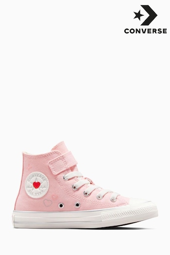 Converse Pink/White Chuck Taylor All Star 1V Junior Trainers (367715) | £40