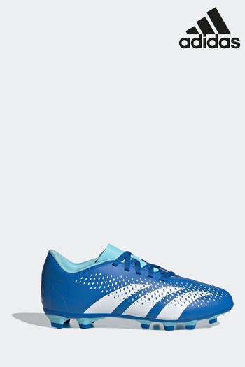 adidas recognizable Blue/White Sport Performance Kids Predator Accuracy.4 Flexible Ground Boots (367873) | £35
