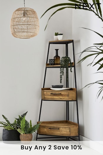 Natural Jefferson Pine Corner Shelf (368466) | £425