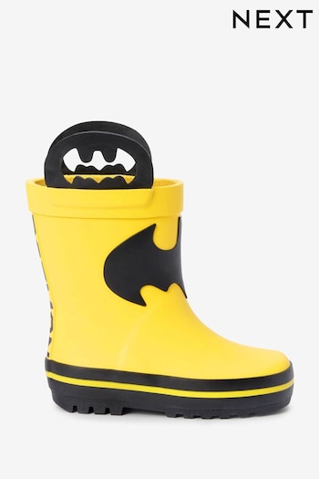 Yellow Batman® Wellies With Pull-on Handles (368627) | £19 - £22