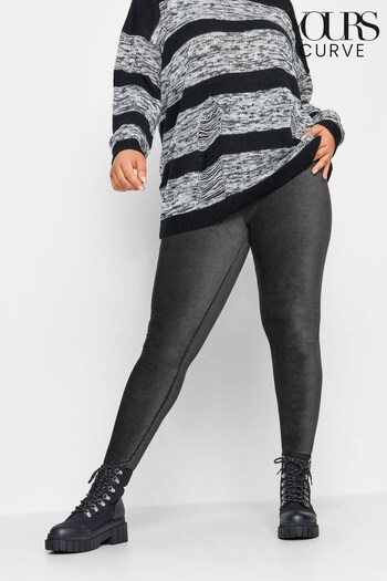 Yours Curve Grey Cord Leggings (368836) | £24