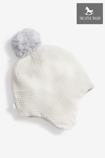 The Little Tailor Baby Knitted Trapper Hat with Pom Pom (369277) | £17