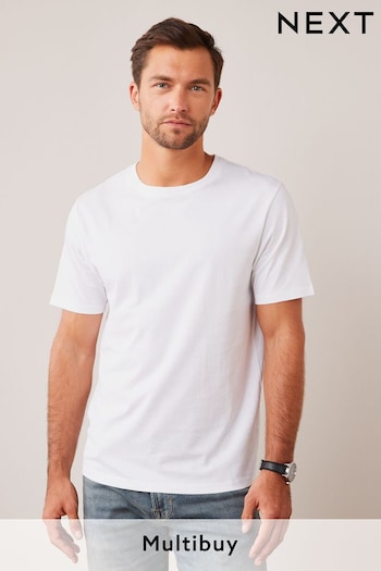 White Essential Crew Neck T-Shirt (369510) | £8