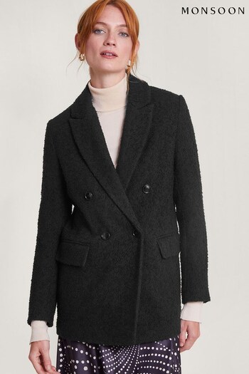 Monsoon Betsy Blazer Black Coat (369521) | £160