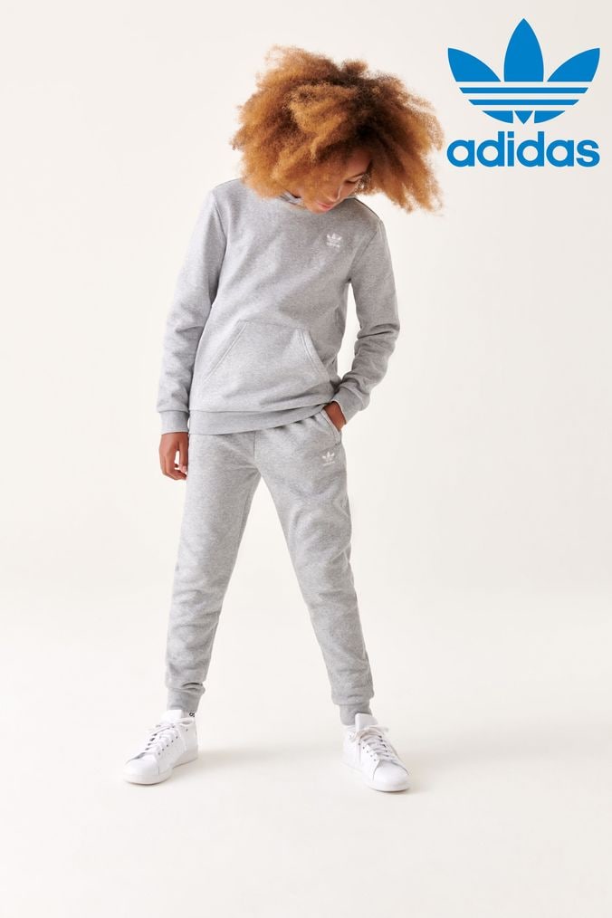 Boys grey adidas joggers store