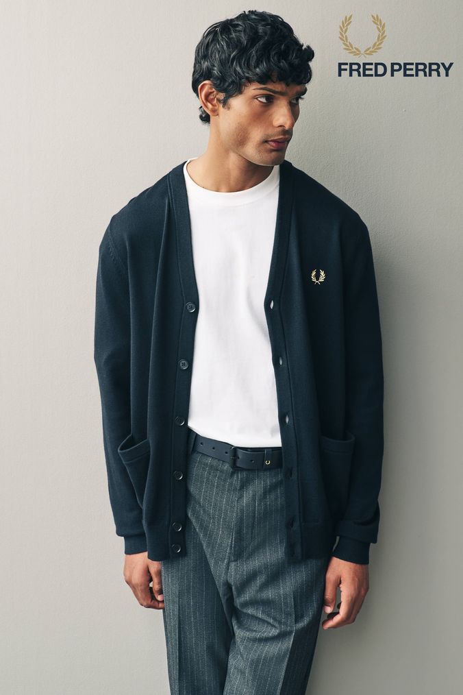Mens black v neck cardigan hotsell