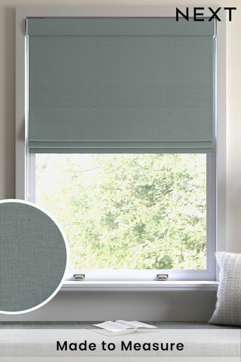 Duck Egg Blue Cotton Made To Measure Roman Blind (369670) | £52