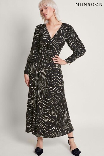 Monsoon Dorothy Corsage Black Dress (369776) | £110