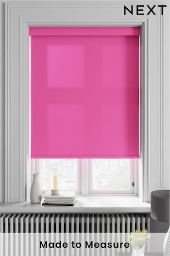 Coral Pink Asher Made To Measure Light Filtering Roller Blind (370042) | £52
