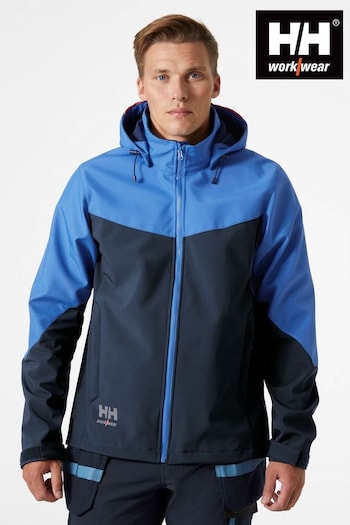 Helly Hansen Blue Oxford Hooded Softshell Jacket (3700L7) | £110