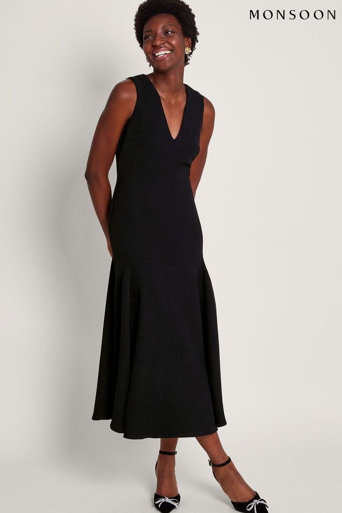 Womens black cheap sleeveless dress