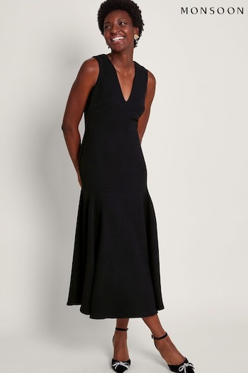 Monsoon Rylee Sleeveless Black Dress (370947) | £125