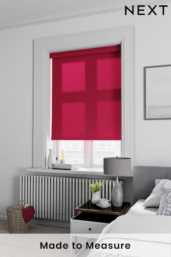 Ruby Red Asher Made To Measure Light Filtering Roller Blind (371009) | £52