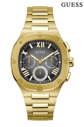 guess uomo Gents Gold Tone Headline Watch (371035) | £235