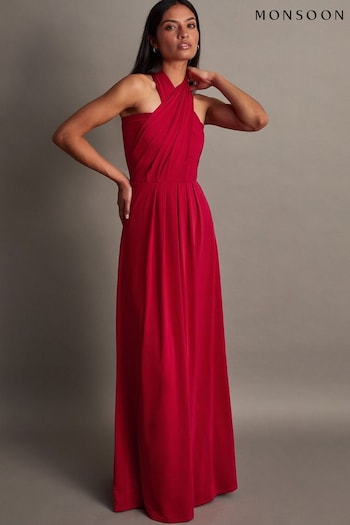 Monsoon Red Thea Multiway Bridesmaid Dress (371184) | £110
