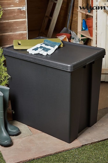 Wham Black 154L Recycled Plastic Storage Box and Lid (371743) | £28