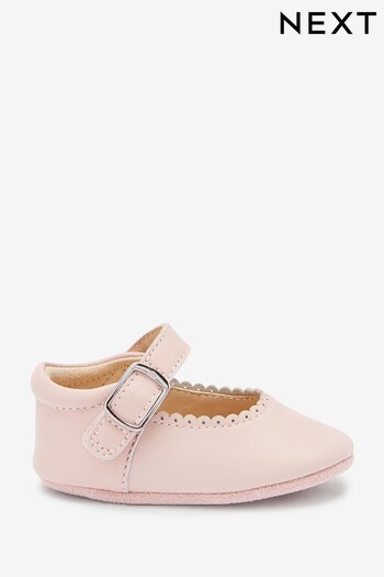 Pink Leather Occasion Mary Jane Baby Shoes (0-18mths) (371921) | £14