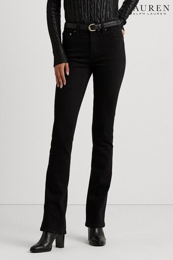 Lauren Ralph Lauren Black High Rise Boot Jeans (372034) | £139