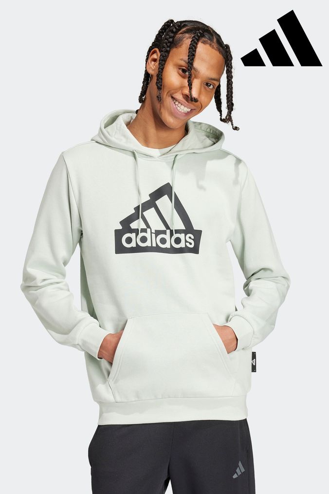 Buy Men s Adidas Green Hoodies Sweatshirtsandhoodies Online Next UK